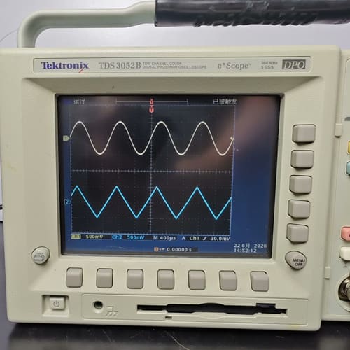 保修三个月!二手闲置双通道500M示波器,型号:Tektro--议价商品
