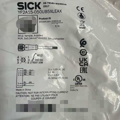 SICK西克连接线 YF2A15-050UB5XLEAX--议价商品