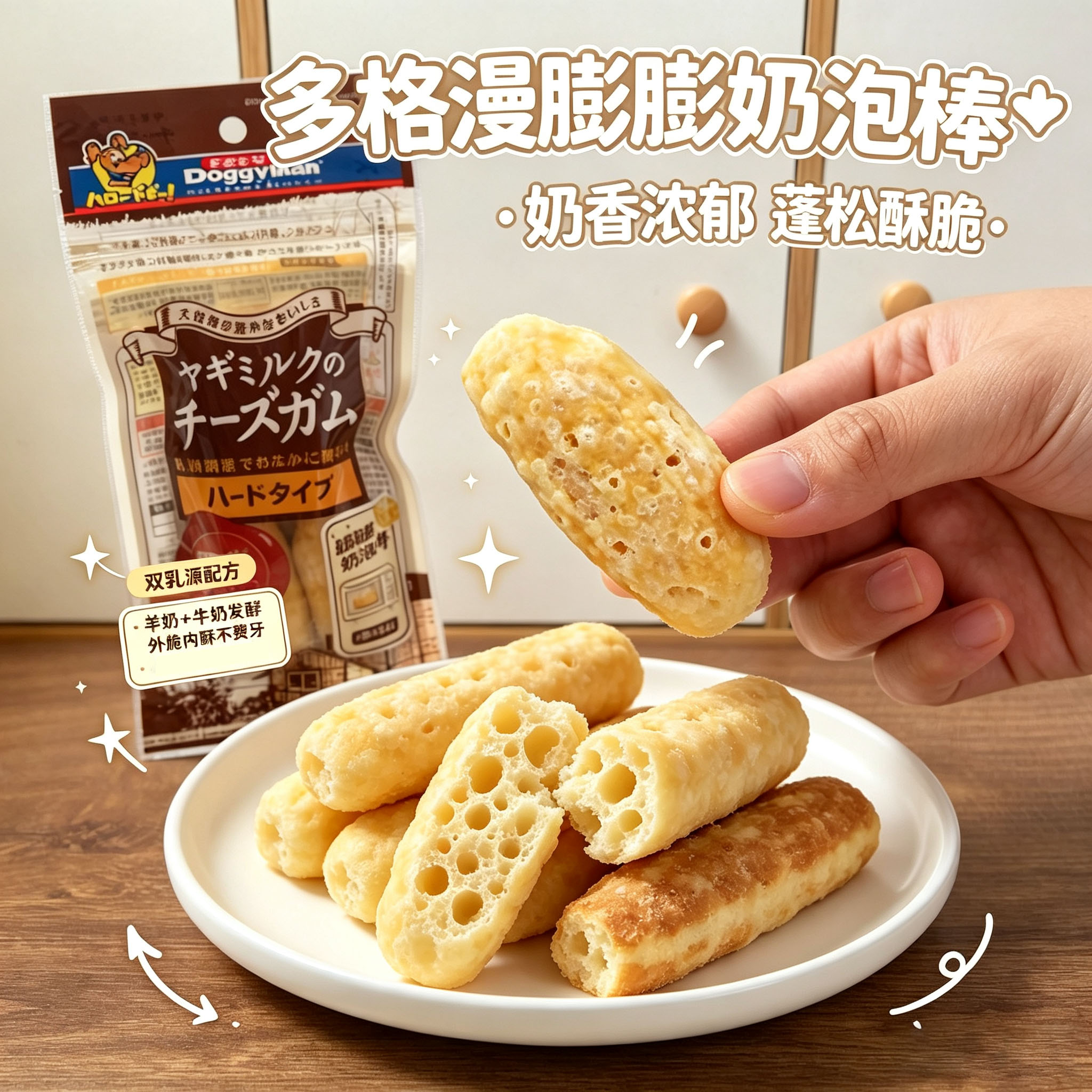 多格漫奶酪磨牙棒小型犬狗狗零食
