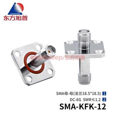 东方旭普SMA法兰母6G面板安装