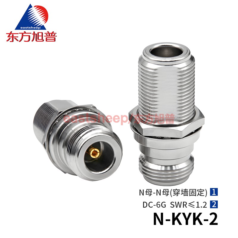 N-KYK-2穿墙式0-6G射频连接器