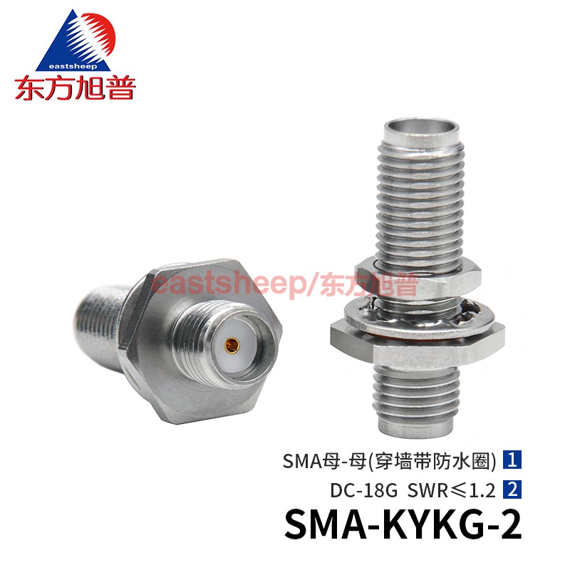 不锈钢SMA母转母防水圈18G转接器