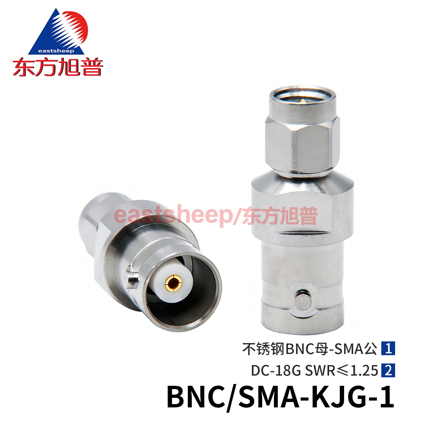 东方旭普 高频测试转接器 BNC/SMA-KJG-1 不锈钢BNC母转SMA公 18G