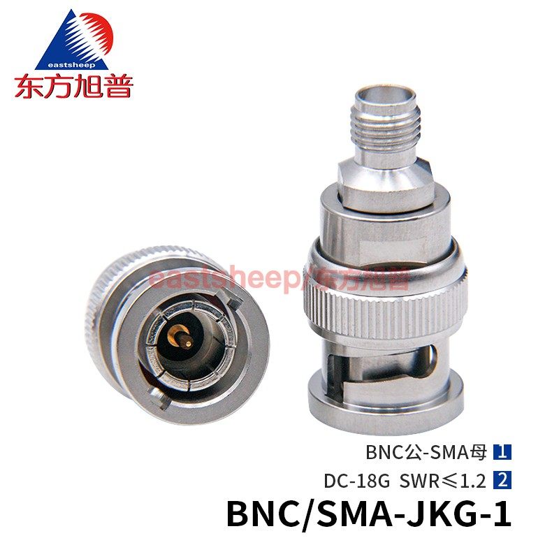 东方旭普 高频测试转接器 BNC/SMA-JKG-1 不锈钢BNC公转SMA母 18G