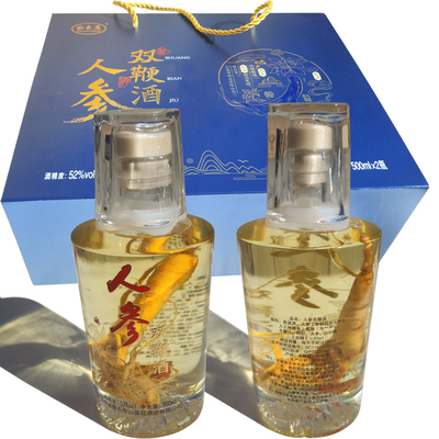山泉庄52度人参双鞭酒500ml*2瓶