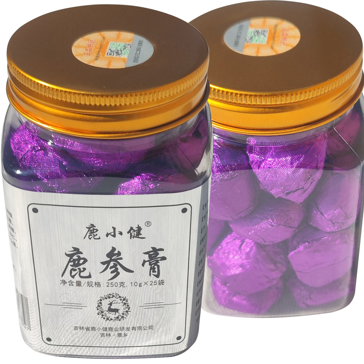 鹿小健鹿参膏250g/瓶吉林双阳特产馈赠礼品鹿制品人参制品高浓度