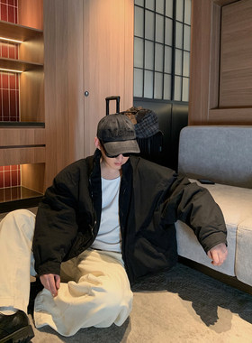 晨树1/10 20:00上新 博主日常巴黎短款纯色棉服/简约横板垫肩外套