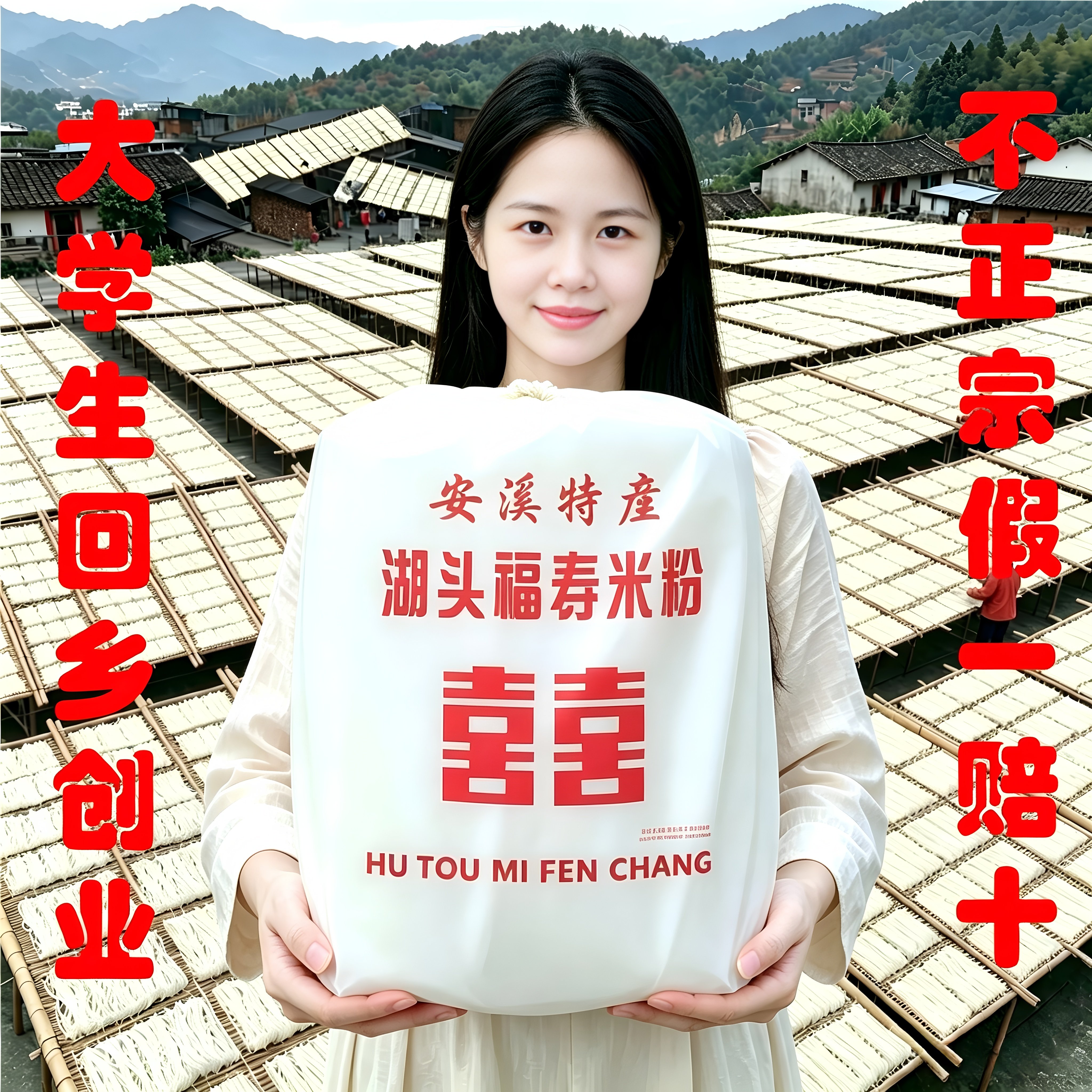湖头米粉福寿农户自产自销粉丝