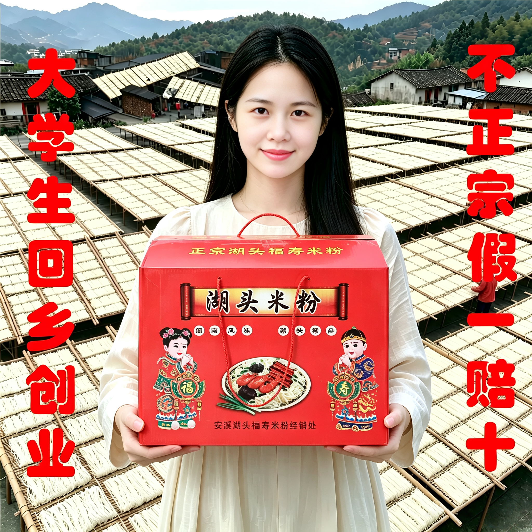 湖头米粉礼盒正宗泉州特产水粉 自产自销农家米线粉丝 不正包退