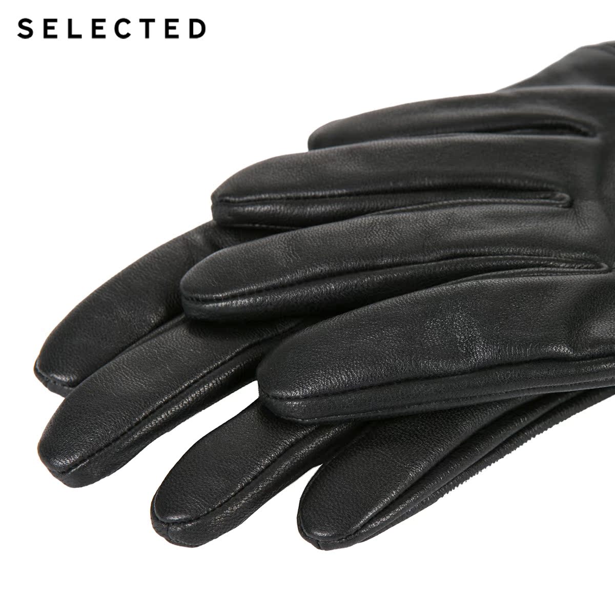 Gants pour homme SELECTED    en peau de mouton - Ref 2782355 Image 4