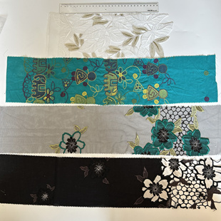 复古皆明川刺绣棉布服装面料桌布窗帘手工diy材料特色面料小样