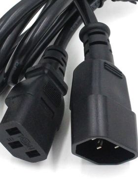 C13/C14 10A服务器PUD 彩显延长线品字尾公母线 1.8米纯铜0.75mm