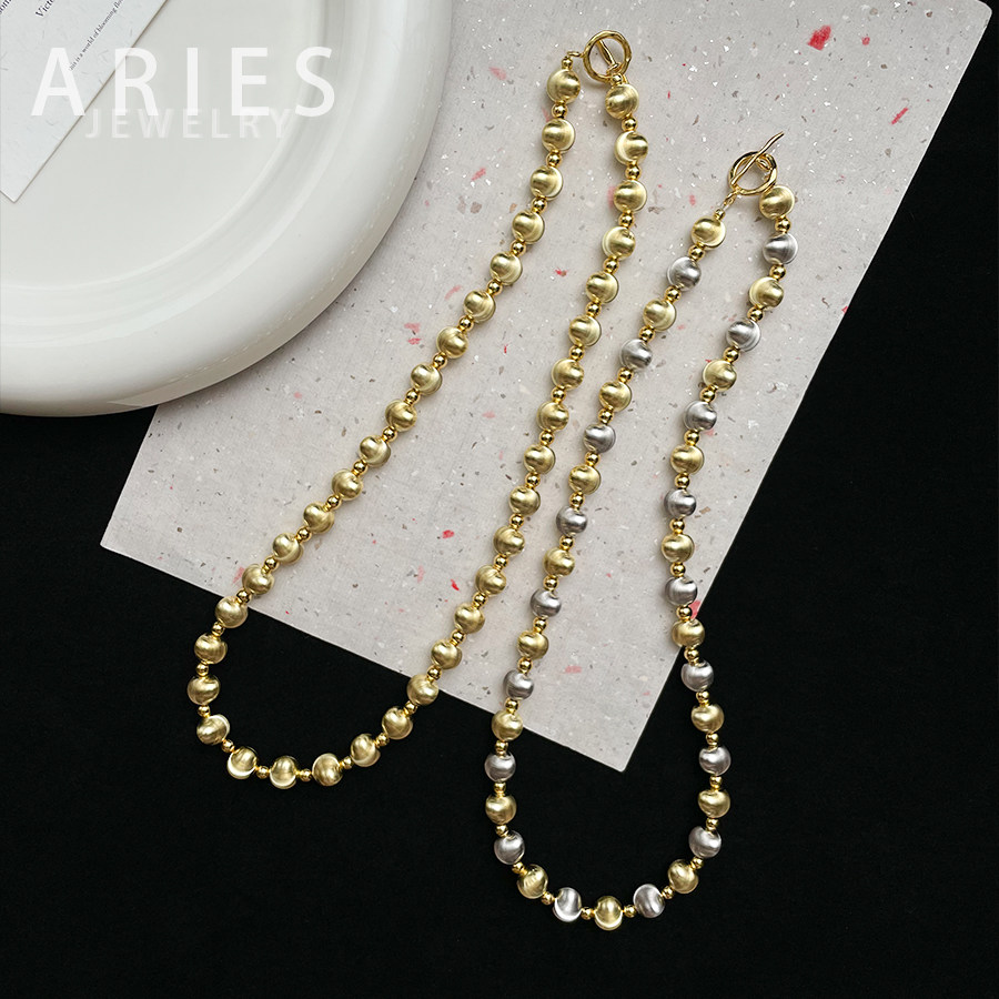 Aries S925纯银小灯泡拉丝猫眼圆球项链小众设计款时尚百搭锁骨链,饰品/流行首饰/时尚饰品新,项链,淘宝优惠券,粉丝福利购,淘宝优惠卷