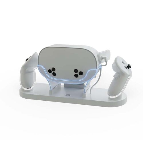 MetaQuest3S VR氛围灯头盔充电底座Quest3手柄通用桌面座充配件
