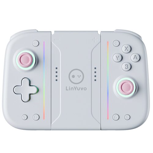 LinYuvo switch joy con机械按键后包胶七彩灯宏功能蓝牙游戏手柄