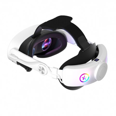 新款meta quest3/3s头戴LED呼吸灯22w快充quest3s一键伸缩VR配件