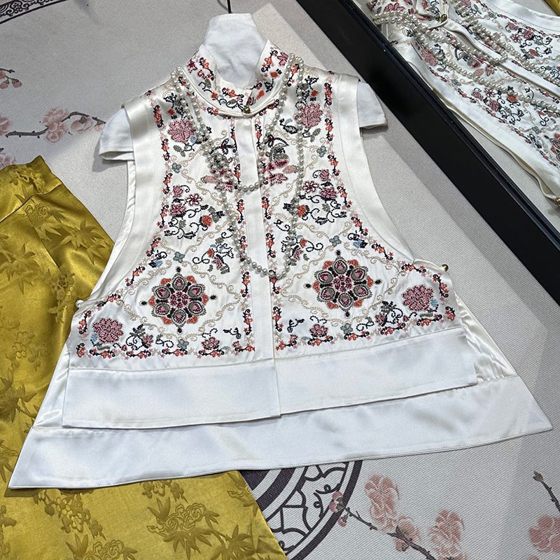 新中式马甲唐装汉服上衣旗袍外搭