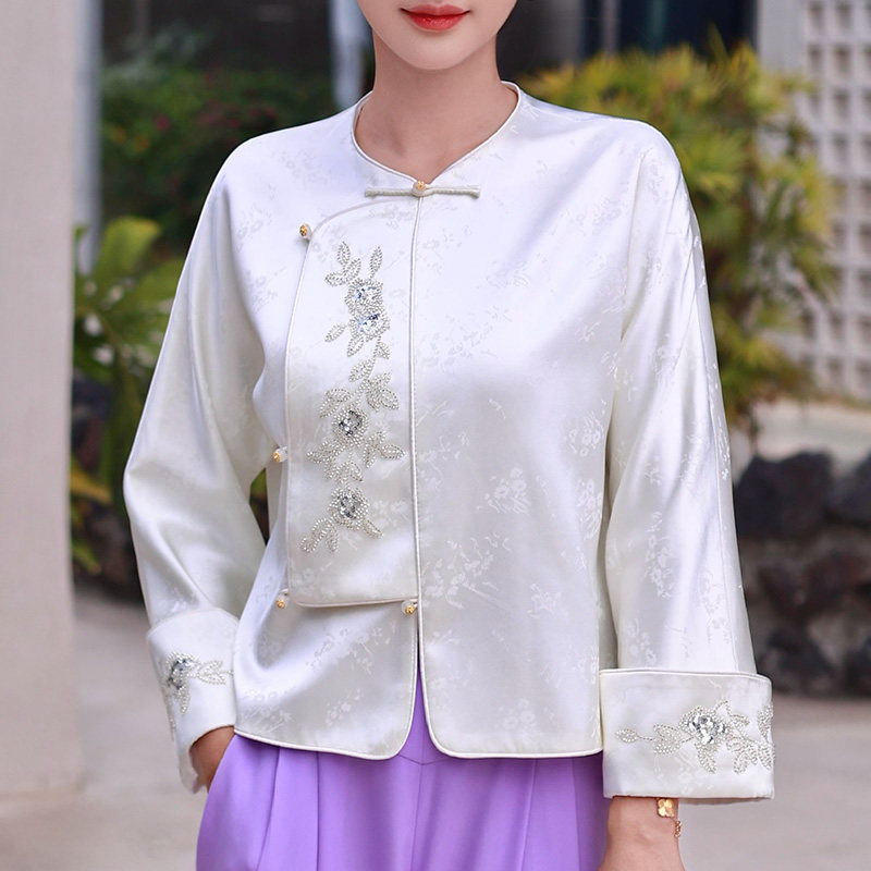 新中式显瘦上衣唐装国风女士汉服