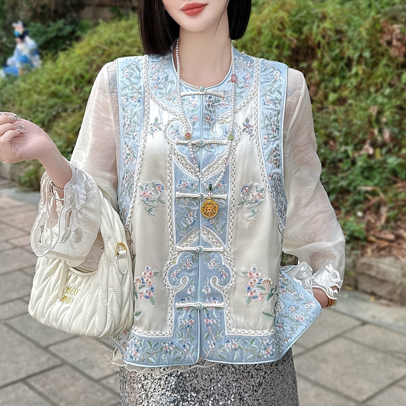 新中式马甲唐装汉服上衣旗袍外搭