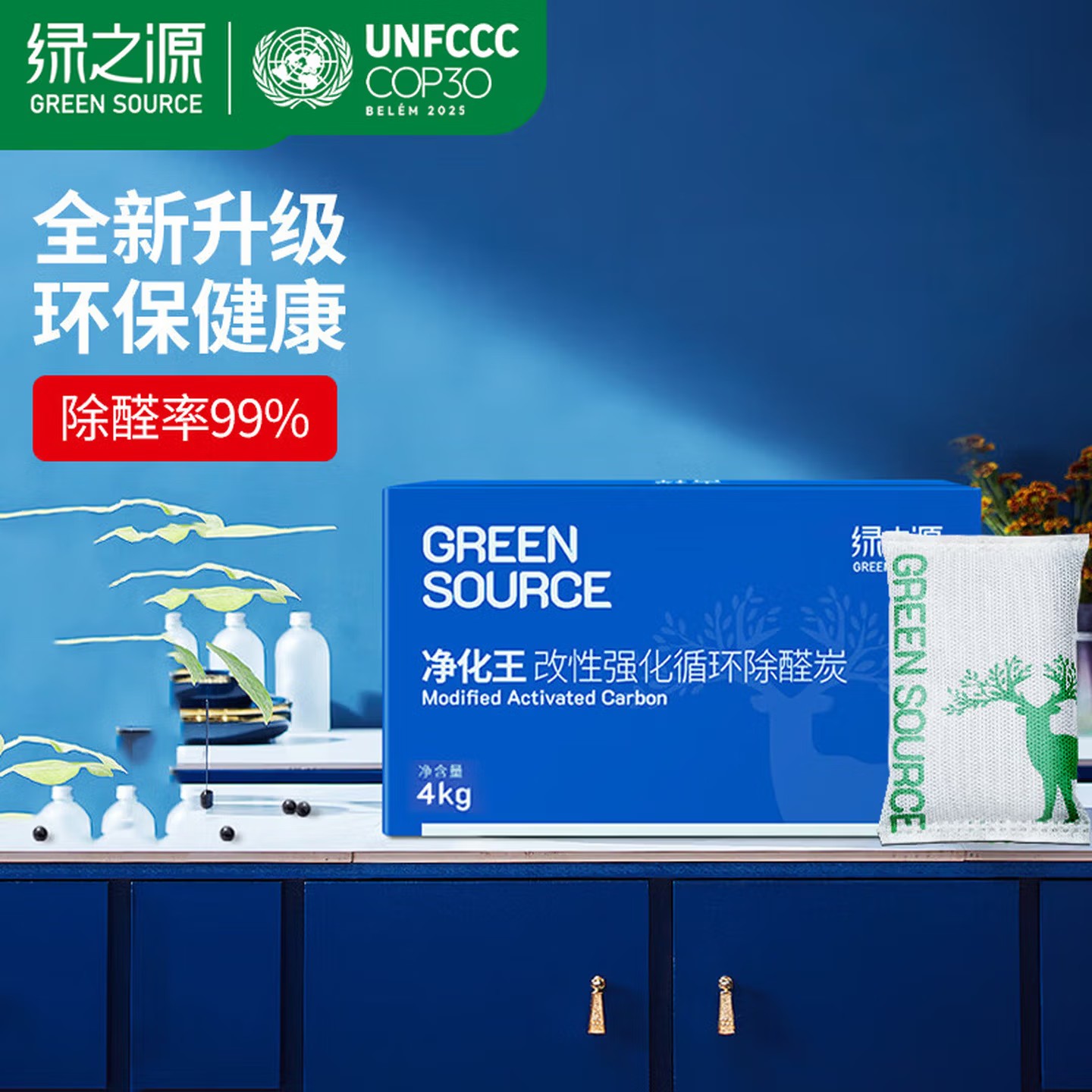 绿之源净化王活性炭包除甲醛碳包