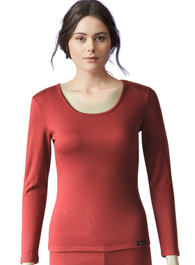 Underlook/安德露女士圆领纯色保暖套装WSW903