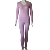 打底套装 Underlook 安德露女士纯色V领竹纤维薄款 WSW24