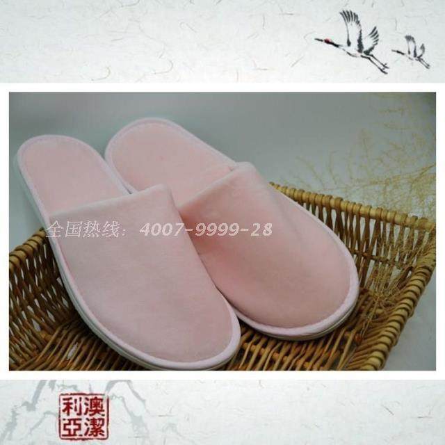 全棉超柔绒拖鞋 客房拖鞋 婚庆拖鞋地板拖鞋 婚纱影楼SPA会所拖鞋