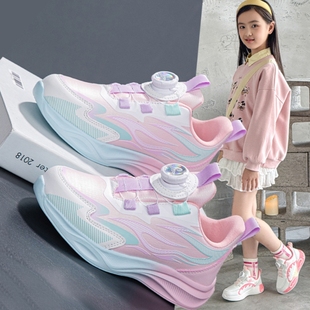 2025秋冬女童鞋子粉色儿童运动鞋中大童休闲跑步鞋小女孩单鞋轻便