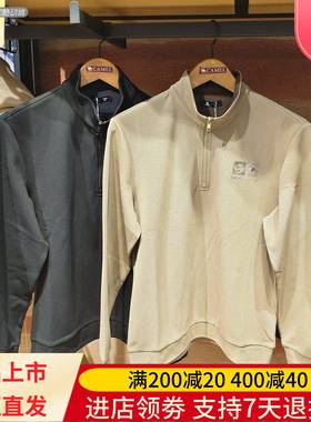 Camel/骆驼25年秋冬季男士半开领户外百搭舒适休闲卫衣H15AA22135