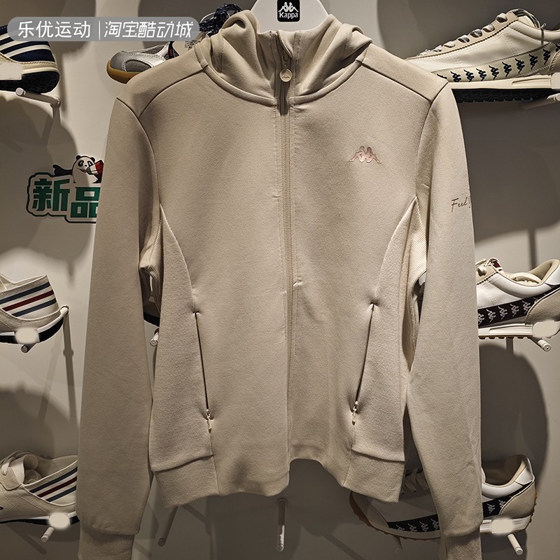 Kappa卡帕25年春女针织帽衫外套K0E22MK41 K0F22MK03A K0F22MK05
