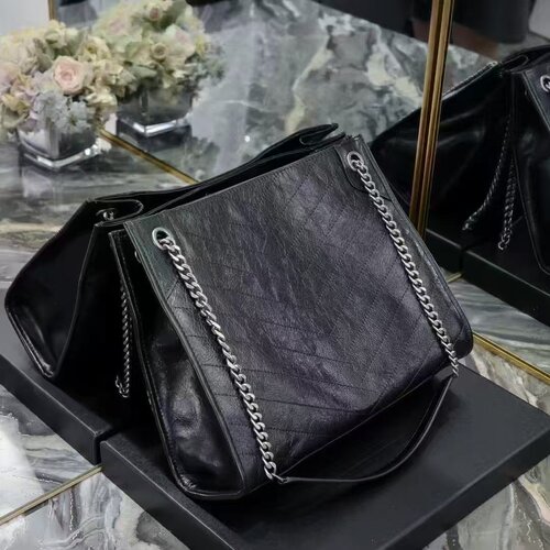 杨树林niki shopping bag托特包真皮大容量旅行购物袋单肩斜挎包