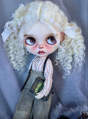 blythe、qbaby俄罗斯马海毛小卷毛双马尾