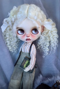 blythe、qbaby俄罗斯马海毛小卷毛双马尾