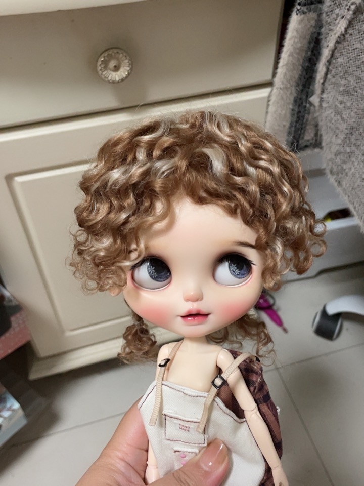 blythe小布马海毛假发qbaby点点