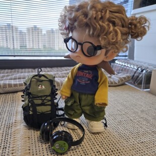 嘎子姐Blythe小布Zsiga头围亚麻金色冲天炮假发