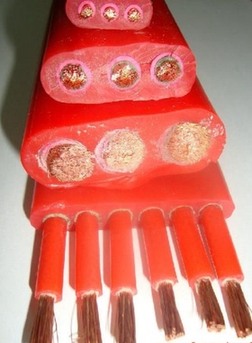 安徽天长中盛电缆硅橡胶移动用重型扁电缆YGCB 3*4