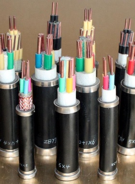 中盛电缆氟塑料耐火控制电缆铠装耐高温电缆 NH-FF22 1*120