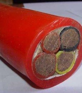 安徽天长中盛硅橡胶绝缘护套高温变频电力电缆 BPGGP 3*6+1*2.5