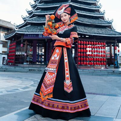 三月三壮族服装女少数民族演出服