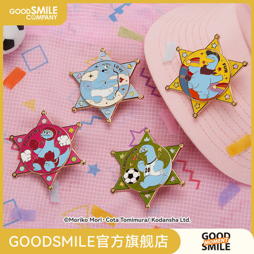 辣妹与恐龙可动金属徽章