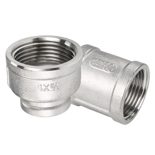 304不锈钢内丝直接4分加厚管箍六角管古圆管水管接头变径内接直接