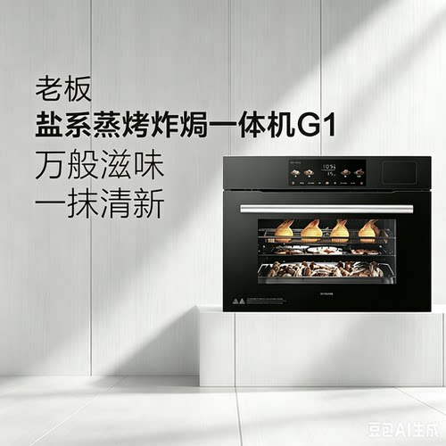 老板盐系C90D-G1/G2蒸烤一体机嵌入式家用微蒸烤C98A-G2大容量
