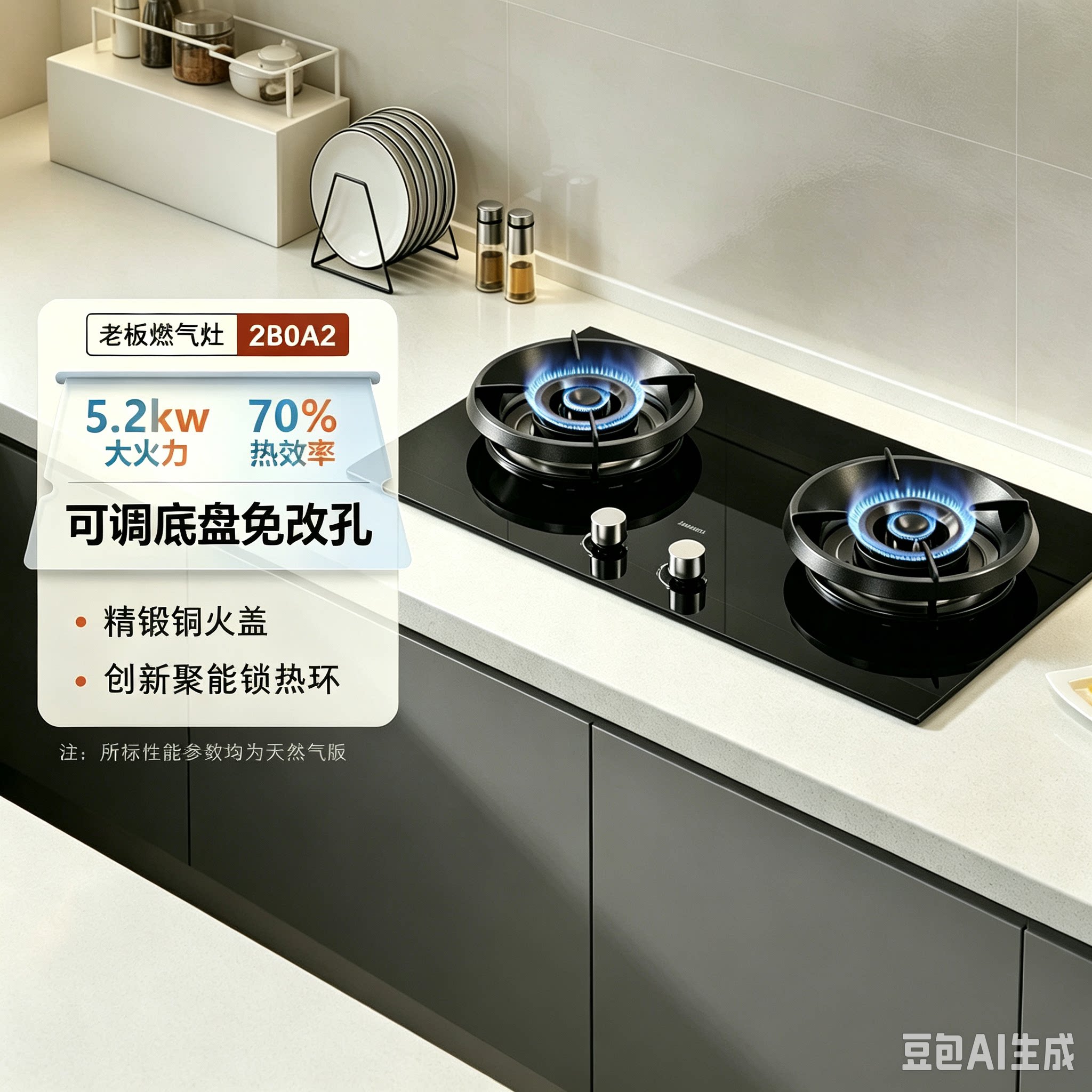 老板20B0AS(X3)/2B燃气灶