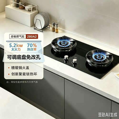 老板20B0AS(X3)/2B0N2/2B0A2/5B0X1燃气灶家用厨房小尺寸嵌入式