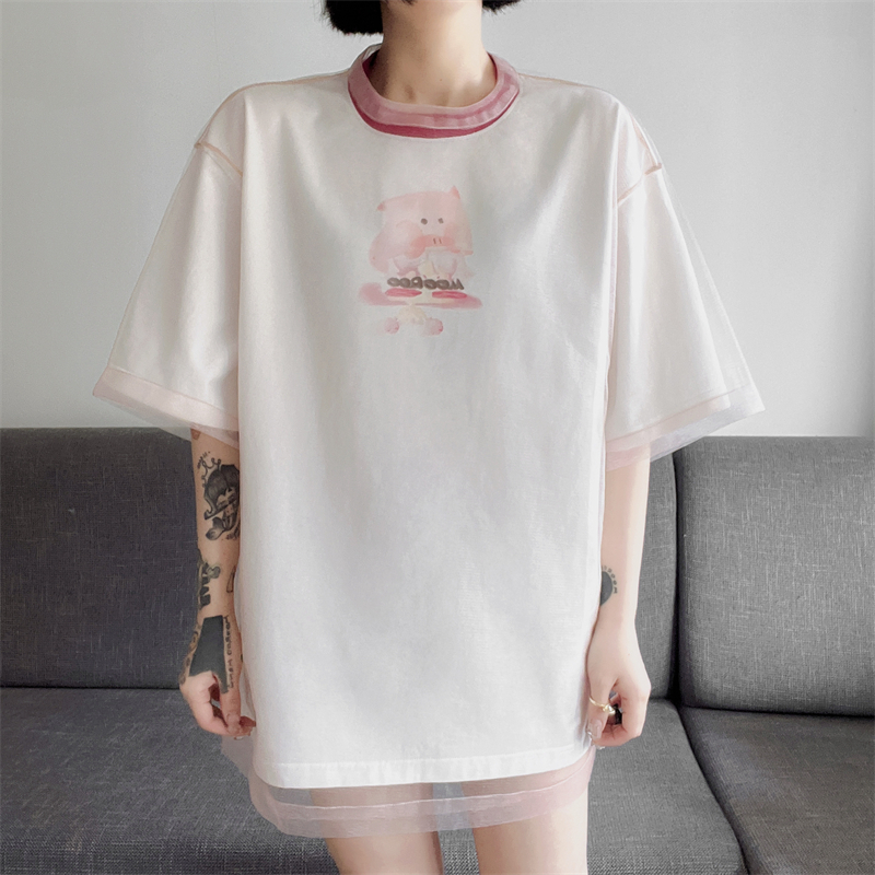 mooroo独家夏季新品原创印花半袖