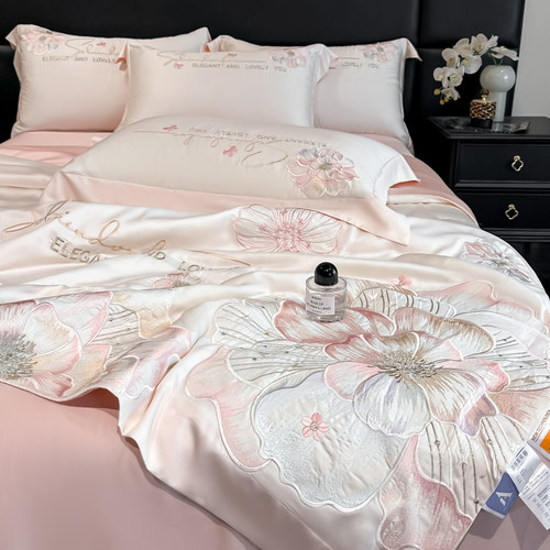 高级感A类凉感天丝夏凉被四件套