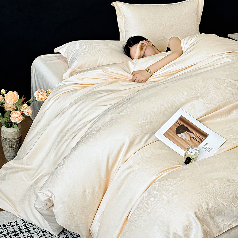 高级轻奢风A类超柔长绒棉四件套