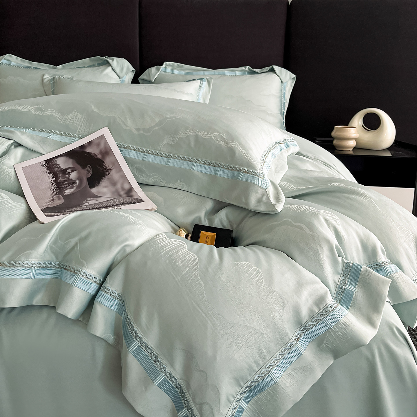 高级感超柔A类纯棉裸睡四件套高端提花被套床笠卧室家用轻奢床品4,床上用品,床品套件/四件套/多件套,淘宝优惠券,粉丝福利购,淘宝优惠卷