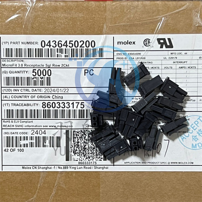 43645-0200连接器molex