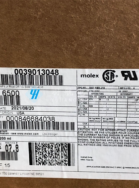 一个起售 molex连接器 39-01-3048 3901-3048 39013048 原装现货